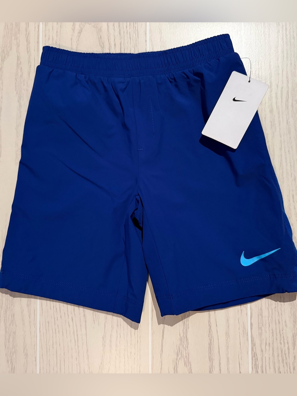 Nike Boys Dri-FIT Athletic Shorts Size 7 Blue NWT